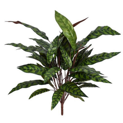 Leaf 90Cm Fire Retardant Artificial Peacock Foliage Bush