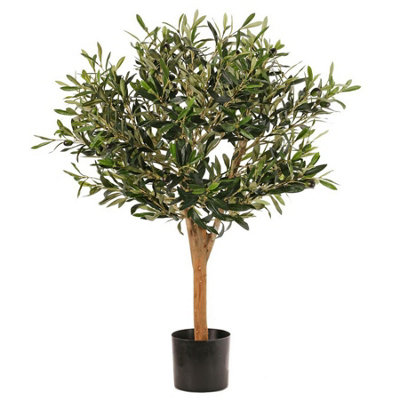 Leaf Unisex Green Artificial Deluxe Olive Tree In 90Cm - Image 8