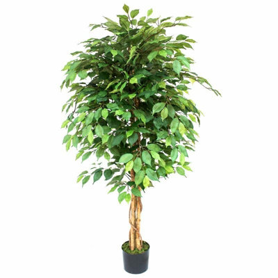 150cm Artificial Ficus Tree Large Realistic Indoor Fake Plant Potted Leaf - Image 8