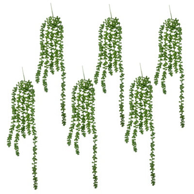Leaf Pack Of 6 X 70Cm Artificial String Of Hanging Pearls from B&Q