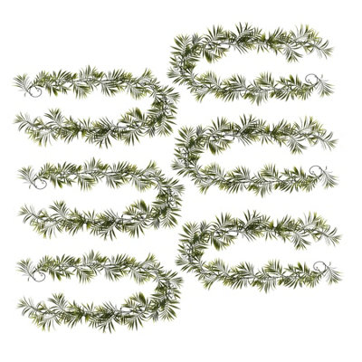 Leaf Pack Of 6 X 190Cm Fire Retardant Artificial Palm Garland from B&Q