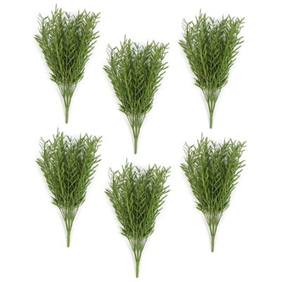 Leaf Pack Of 6 X 40Cm Fire Resistant Artificial Foliage Grass Stem from B&Q