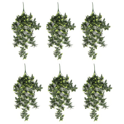Leaf Pack Of 6 X Hanging Uv And Fire Resistant Artificial Pothos Plant 71Cm from B&Q