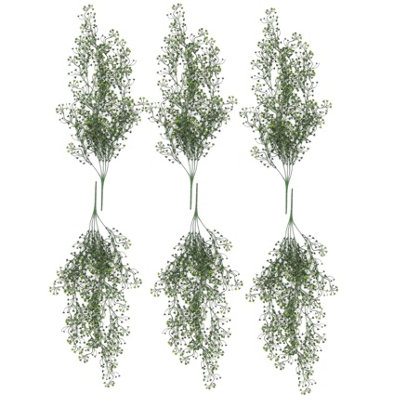 Leaf Pack Of 6 X Hanging Uv And Fire Resistant Artificial String Pearl Plant 75Cm from B&Q