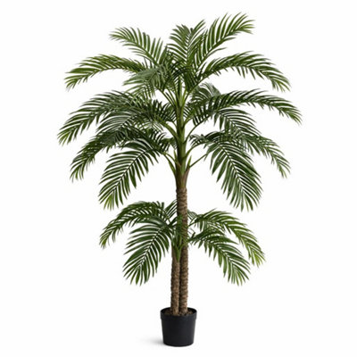 Leaf Unisex Green 260Cm Artificial Coco Palm Tree Home Decor Uk Indoor Premium In Large - Image 4