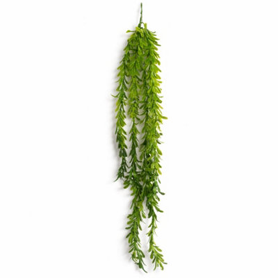 Leaf 80Cm Artificial Trailing Fern Style Hanging Plant Faux Greenery Vine from B&Q