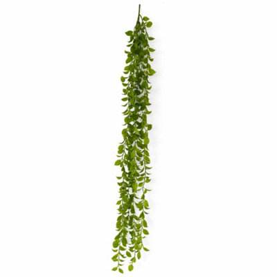 B&Q - 90Cm Artificial Trailing Green  Hanging Plant Faux Foliage Garland