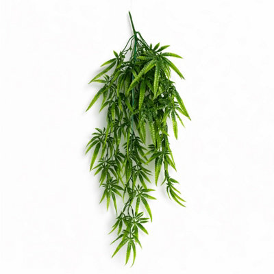 80Cm Artificial Trailing Fern Leaf Plant Hanging Faux Greenery Vine from B&Q