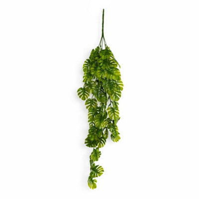 70Cm Artificial Hanging Mini Monstera Leaf Plant from B&Q