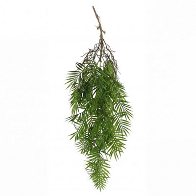 B&Q -  90Cm Artificial Trailing Palm Fern Plant Hanging Faux Tropical Greenery