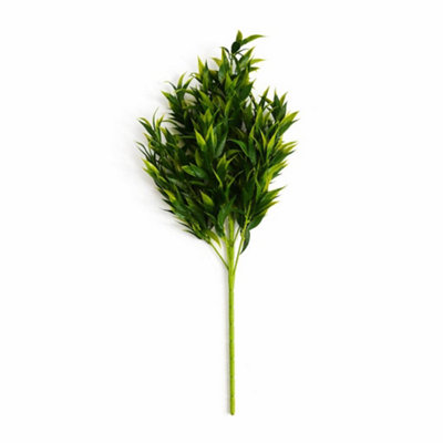 75Cm Artificial Laurel Leaf Foliage Bush Stem