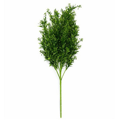 Leaf 75Cm Artificial Rosemary Style Foliage Bush Stem