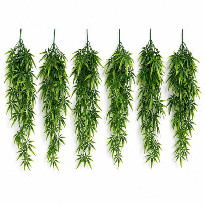 Multipack Leaf Design Artificial Hanging Plants - Image 3