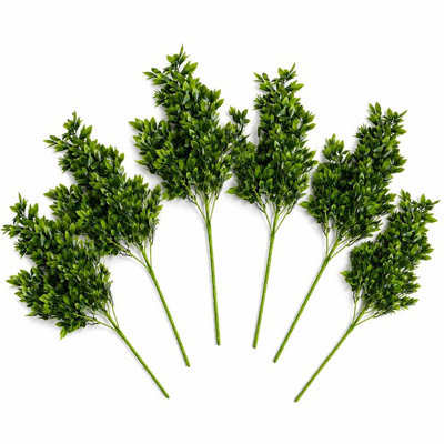 B&Q - Pack Of 6 X 75Cm Artificial Boxwood  Bush Stem - Image 3
