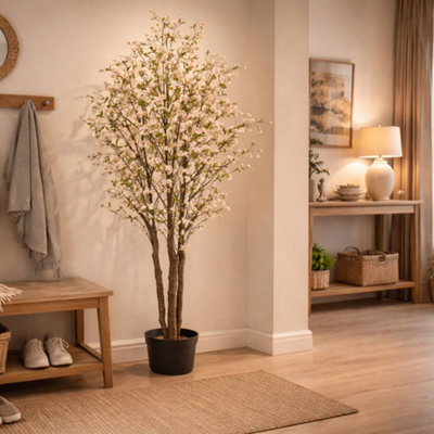 B&Q -  Artificial 210Cm Fire Retardant Cherry Blossom Tree With 1206 Flowers