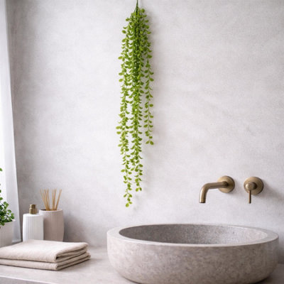 B&Q -  90Cm Artificial Trailing Green Hanging Plant Faux Foliage Garland