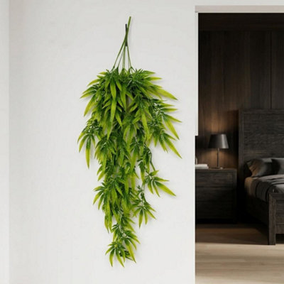 B&Q -  70Cm Artificial Trailing Fern Plant Hanging Faux Greenery