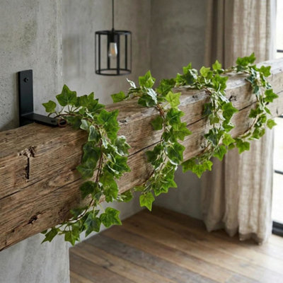 Leaf Artificial 160Cm Ivy Garland Trailing Hanging Plant Faux Foliage Green from B&Q