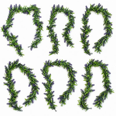 B&Q -  Pack Of 6 X 140Cm Artificial Greenery Garland Hanging Decoration
