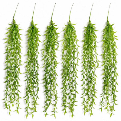 Leaf Pack Of 6 X 90Cm Artificial Trailing Vine Hanging Plant Faux Greenery