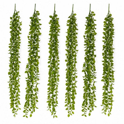 B&Q -  Pack Of 6 X 90Cm Artificial Trailing Green Plant Foliage Garland