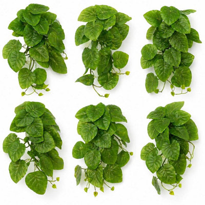 Leaf 25Cm Pack Of 6 X Artificial Trailing Arrowhead Vine Plant from B&Q