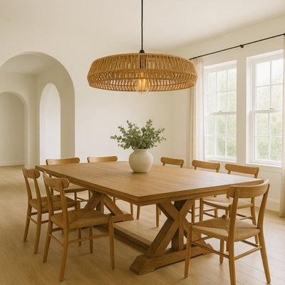 CGC Lighting Cgc Extra Large 70Cm Natural String Woven Round Easy Fit Lampshade from B&Q
