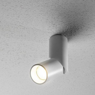 CGC Lighting Cgc Aries White Adjustable Surface Mount Cylinder Gu10 Ceiling Wall Spotlight from B&Q