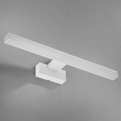 CGC Lighting Cgc Kat White Bathroom Mirror Wall Light Ip44 4000K Led Over Mirror Over Picture from B&Q