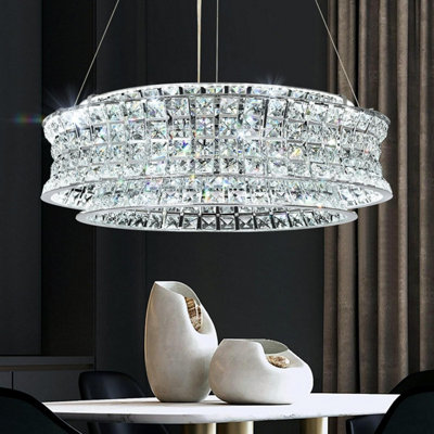 CGC Lighting Cgc Sasy Chrome And Crystal Adjustable Ceiling Light Pendant from B&Q