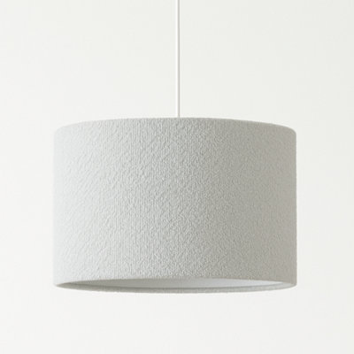 CGC Lighting Cgc Petra 30Cm Grey Boucle Ceiling Or Table Lamp Shade from B&Q