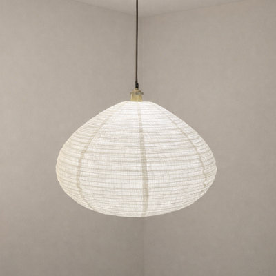 CGC Interiors Cgc Selma Linen Large Bell Shape Easy Fit Hand Made Lampshade from B&Q