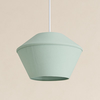 CGC Lighting Cgc Celest Pastel Green Spherical Cotton Fabric 30Cm Lampshade from B&Q