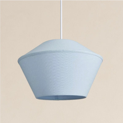 CGC Lighting Cgc Celest Pastel Blue Spherical Cotton Fabric 30Cm Lampshade from B&Q