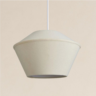 CGC Lighting Cgc Celest Beige Spherical Cotton Fabric 30Cm Lampshade from B&Q
