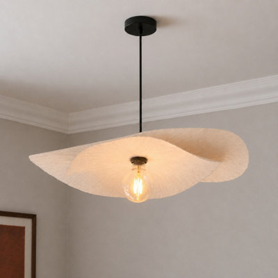 CGC Lighting Cgc Wanda Duo Two Layer 60Cm Paper Wave Easy Fit Lampshade from B&Q