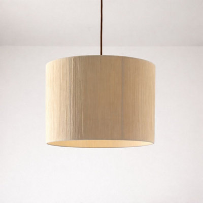 CGC Interiors Cgc Kerra Cream Fine Cotton String Large Drum Lampshade from B&Q