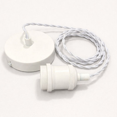 CGC Interiors Cgc Lacey Twisted 1.5M Adjustable E27 Ceiling Cable Pendant And Matching Ceiling Rose from B&Q