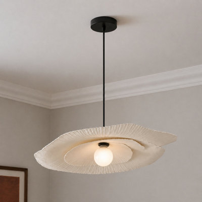 CGC Interiors Cgc Stefania Duo Two Layer 60Cm And 37Cm Paper Wave Easy Fit Lampshade from B&Q