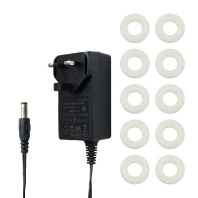 B&Q -  3-Pin Battery Charger &rose Scented Pods For Numatic Henry Quick