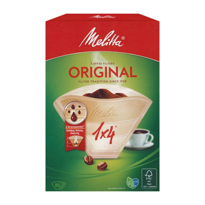 Reliapart Melitta 1X4 Aromapor Coffee Filters (Pack Of 80, 6658076)
