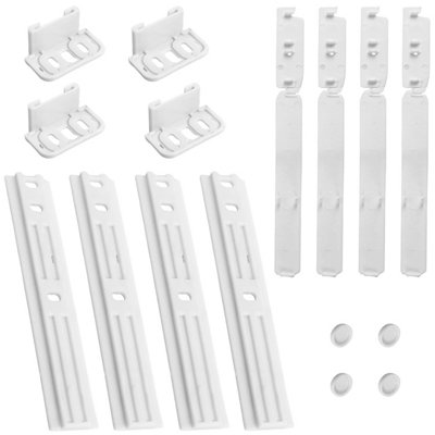 Reliapart Universal Integrated Fridge Freezer Door Install Fixing Kit Plastic Bracket from B&Q