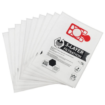 Reliapart Hepa Microfibre Dust Bags For Phoenix 202Nevada604015 (Pack Of 10) from B&Q