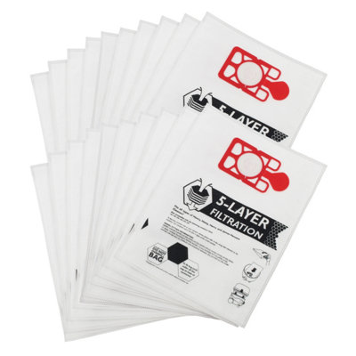 Reliapart Hepa Microfibre Dust Bags For Vaclensa DejonMighty Midget604015 (Pack Of 20) from B&Q