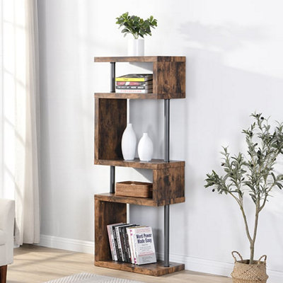 Furniture in Fashion Miami Wooden Shelving Unit In Rustic Oak from B&Q