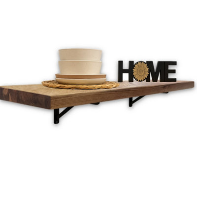MKGT Rustic Folding Breakfast Bar Wall Mounted Bt03 (Tudor Oak60Cm (0.6M) from B&Q