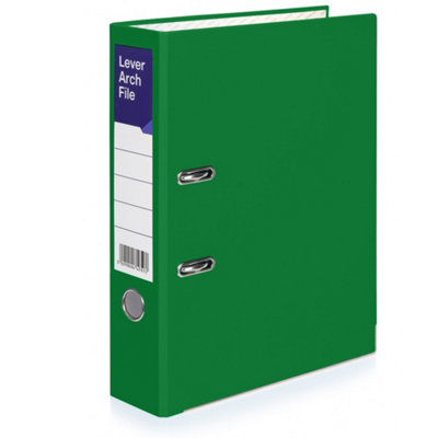 MKGT 1 X Green Lever Arch File A4 Ring Binder Folder Files Office Document Storage from B&Q