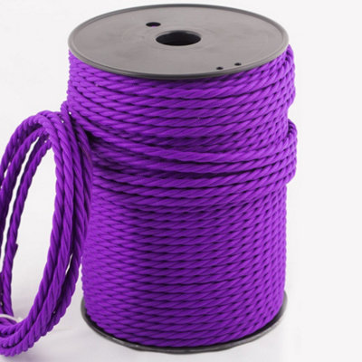 3 Core Twisted Electrical Cable 5M FlexAntique 16.4Ft Vintage Fabric Covered Wire Textile For For Lightning LampDiy Projects from B&Q
