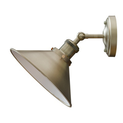  - Modern Vintage Retro Industrial Wall Sconce Light 22Cm Metal Wall Lamp Adjustable Swing Arm Stylish Lighting For Bedroom Office