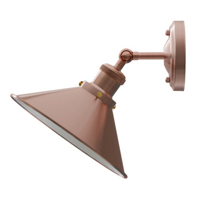  - Modern Vintage Retro Industrial Wall Sconce Light 22Cm Metal Wall Lamp Adjustable Swing Arm Stylish Lighting For Bedroom Office